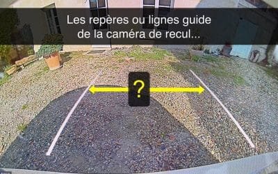 La caméra de recul et ses repères ou lignes guide