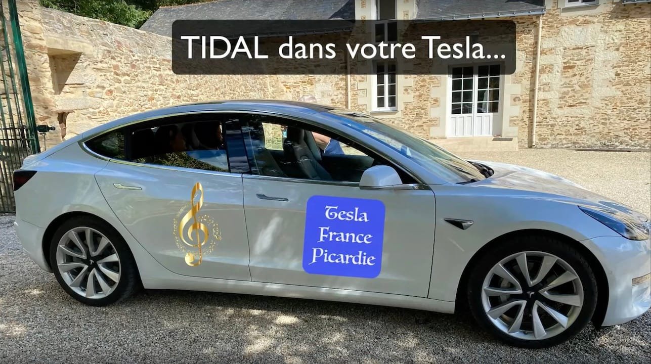 TIDAL dans votre Tesla…